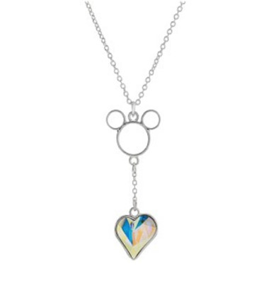 Disney Arribas ✿ Mickey Heart Dangle Necklace Made with Crystals from Swarovski-image
