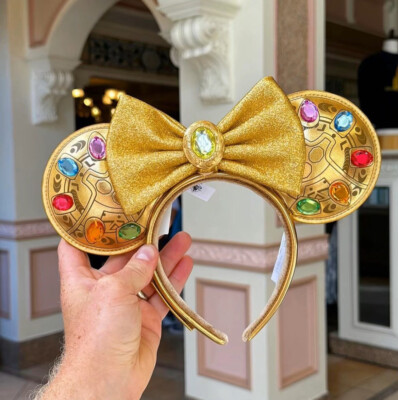 Disney Parks Loungefly Marvel Thanos Infinity Stone Minnie Ears 2024 Headband-image