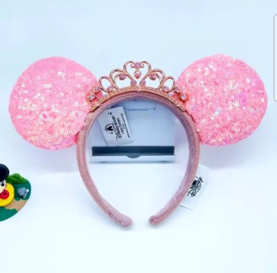 DisneyParks Christmas Loungefly Ornament Ears Minnie Mouse Bow Headband Ears-image