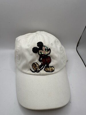 Mickey Mouse Disneyland Resort Baseball Hat Adjustable White Cap-image