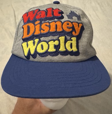 Walt Disney World ‘71 1971 Gray Navy Blue Hat Cap Snapback Adult-image