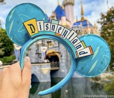 NEW Disney.Parks D23 Expo Disneyland Retro Marquee Sign Minnie Ears Headband NWT-image