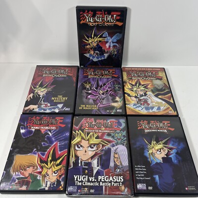 YU-GI-OH! (7 Disc DVD Lot) The Movie + Volume 7 13 16 + Battle City Duels 1 4 5-image