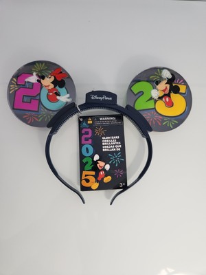 Disney Parks 2025 Glow Light Up Mickey Minnie Ears Headband WDW - New With Tags-image