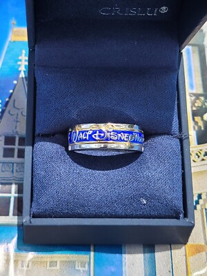 Crislu 2025 Walt Disney World Marquee Sterling Platinum Ring - Size 10-image