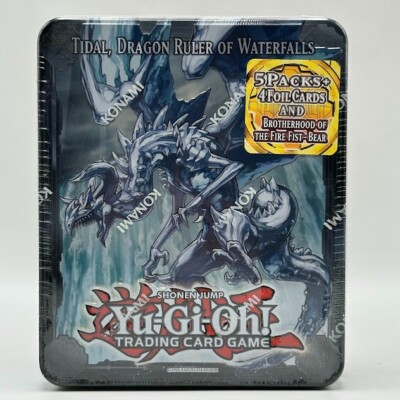 Yugioh 2013 Tidal Dragon Ruler Of Waterfalls Collectors Tin Factory Sealed New-image