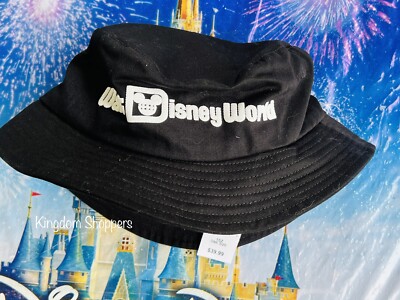 2022 Disney Parks WDW Walt Disney World Black & White Spirit Jersey Bucket Hat-image