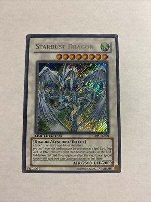 Yu-Gi-Oh! Stardust Dragon CT05-EN001 Limited Edition. creased-image