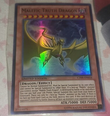 Malefic Truth Dragon - CT09 EN016 - Super Rare- Limited Ed-image