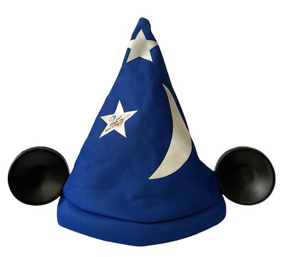 Vintage Walt Disney World 25 Mickey Mouse Fantasia Sorcerer Hat w/Ears Goofy Hat-image
