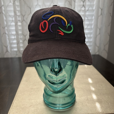 Faded Mickey Mouse Hat Cap Walt Disney World Embroidered Adjustable Vintage Neon-image