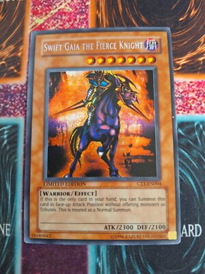 Yu-Gi-Oh! TCG Swift Gaia the Fierce Knight CT1-EN004 Secret Rare Limited LP-image
