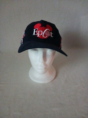 Epcot Mickey Mouse Ears Walt Disney World World Showcase Blue Strapback Hat-image