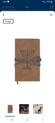 NOTE2U LEATHER JOURNAL LEATHER BOUND JOURNAL WITH LINED PAGES HANDMADE-image