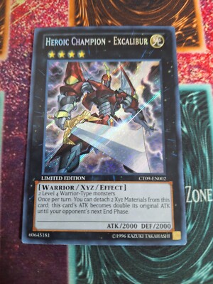 Yu-Gi-Oh! Heroic Champion - Excalibur CT09-EN002 Secret Rare Limited NM a1/-image