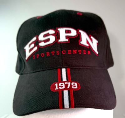 New! ESPN 1979 Baseball Hat White & Black Walt Disney World Cap Adjustable Adult-image