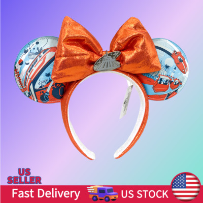Disney. Park 2025 Magic Kingdom Tomorrowland Mickey Ears Headband US lovely new-image