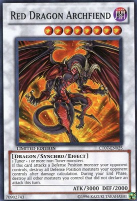 1x (LP) Red Dragon Archfiend - CT07-EN025 - Super Rare - Limited Edition  YuGiOh-image