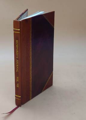 Humphrey'S Journal Of The Daguerreotype And Photographic Arts An [Leather Bound]-image