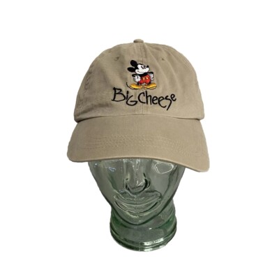Walt Disney World Mickey Mouse Big Cheese Khaki Color One Side Adjustable Hat-image