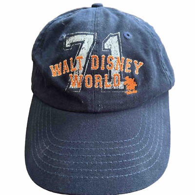 Vintage Walt Disney World Hat  Navy Blue 1971 Disney Parks Kids New With Tags-image