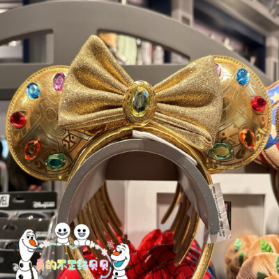 Loungefly Minnie Mouse Ears Disney Parks Marvel Thanos Infinity Stone Headband-image