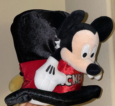 Walt Disney World Authentic Large Top Hat Mickey Mouse Crashing Through Cap Cool-image