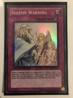 Yu-Gi-Oh! TCG Solemn Warning 2011 Collectors Tins CT08-EN015 Limited Super Rare-image
