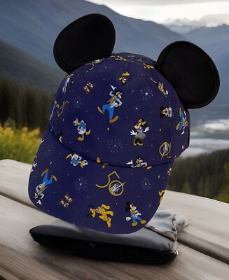 Walt Disney World 50th Anniversary Mickey Mouse & Friends Youth Hat NEW-image