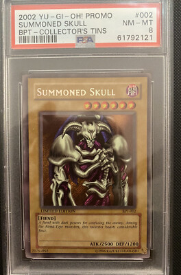 YuGiOh Summoned Skull BPT-002 Collector's Tins Promo REVERSE HOLO PSA 8-image
