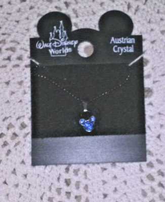 WALT DISNEY WORLD~2003~ AUSTRIAN CRYSTAL MICKEY MOUSE NECKLACE~ NEW ~ RARE FIND!-image