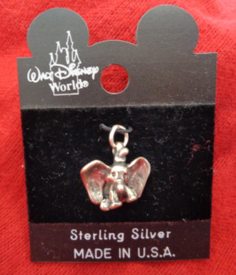 VINTAGE NEW WALT DISNEY DUMBO STERLING SILVER 925 CHARM-image