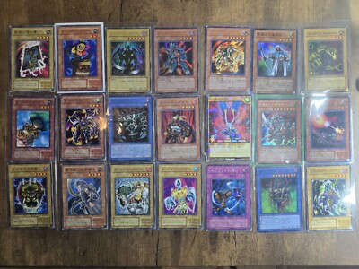 Vintage Japanese Yugioh Cards, Holographic Japanese Cards, Super Rares, Commons-image