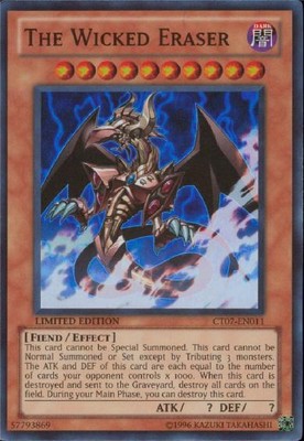 The Wicked Eraser - CT07-EN011 - Super Rare - Limited Edition Moderately Played -image