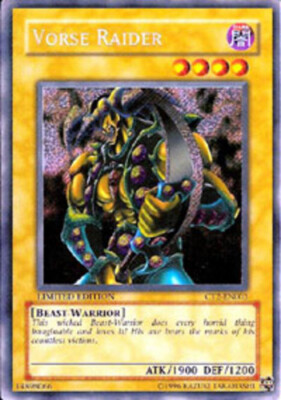 2x Moderately Played Vorse Raider - CT2-EN003 - Secret Rare - Limited Edition - -image