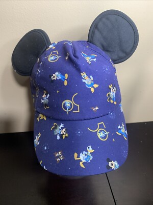 Disney Parks WDW 2021 50th Anniversary Baseball Hat With Mickey Ears Infant Sz-image