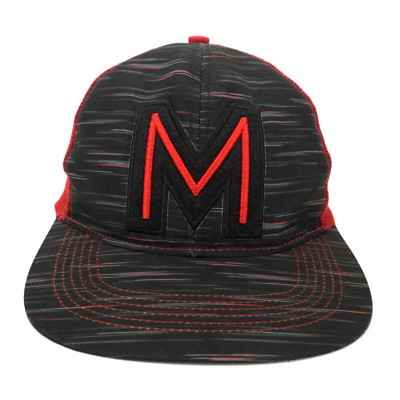 Disney Parks Mickey Mouse Adult Baseball Cap Hat Black Red Snapback Adjustable-image