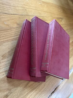 The World Wide Illustrated Encyclopedia 1935 volume 4, 5 6  Red leather bound-image
