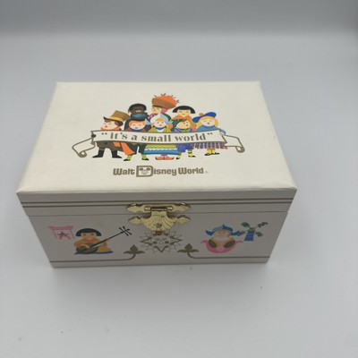 Vintage Disney “It’s a Small World” Music Jewelry Box Japan WDW WORKS-image