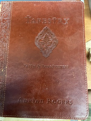 Tapestry Faith and Forgiveness Adrian Rogers Devotional Journal Leather 2013-image