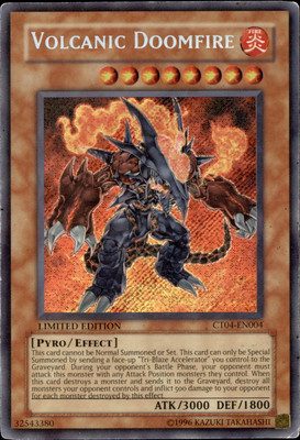 Volcanic Doomfire Secret Rare MP CT04-EN004 Yu-Gi-Oh-image