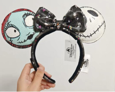 Loungefly Disney Parks Nightmare Before Christmas Sally Jack Ears Headband-image