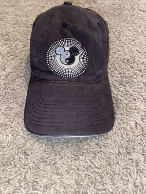 Walt Disney World Yin Yang Mickey Hat Adult Adjustable Sparkle Baseball Cap-image
