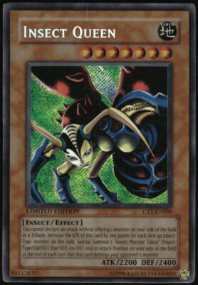 Yu-Gi-Oh! - Insect Queen 2004 CT1-EN005 Secret Rare Limited Edition-image