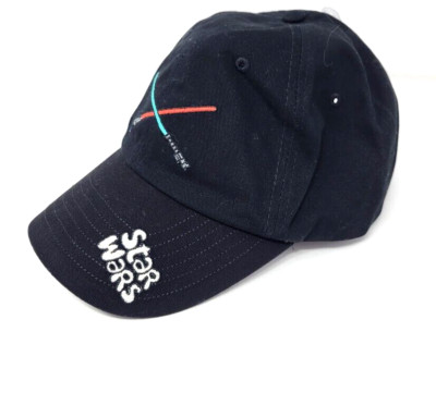 Disney Parks Star Wars Lightsaber Blue & Red Adjustable Black Baseball Cap Hat-image