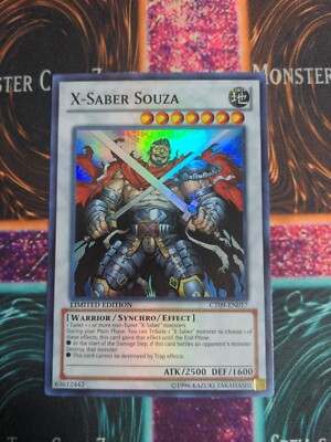Yu-Gi-Oh! X-Saber Souza CT09-EN017 Limited Super Rare NM b2/-image