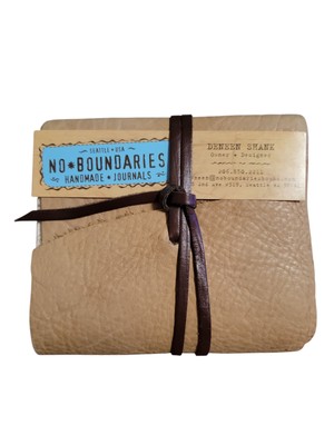 No Boundaries Leather-bound Premium Handmade Journal Art Book-image