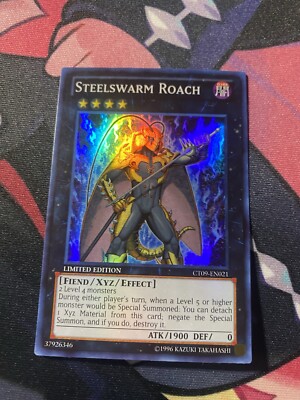 Yu-GI-Oh! Steelswarm Roach CT09-EN021 2012 Limited Edition Super Rare VLP-image