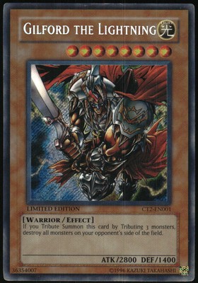 Yu-Gi-Oh! Tins Gilford Lightning 2005 CT2-EN001 Secret Rare Limited Edition-image