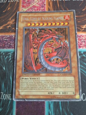 Yu-Gi-Oh! Uria, Lord of Searing Flames CT03-EN005 Secret Rare Limited HP/DMG-image